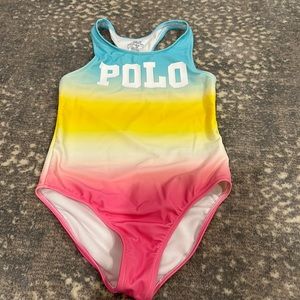 POLO RALPH LAUREN TANK BACK KIDS SWIMSUIT SIZE 6
